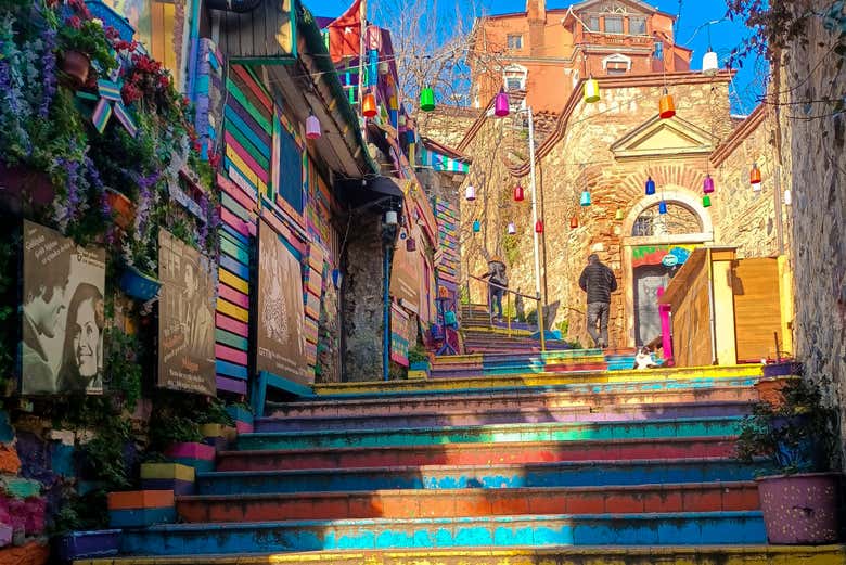 Escaleras de colores en Balat